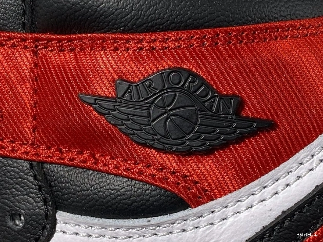 Reps TBkick Jordan Black Air 1 High Satin Retro CD0461-016 Toe 0728